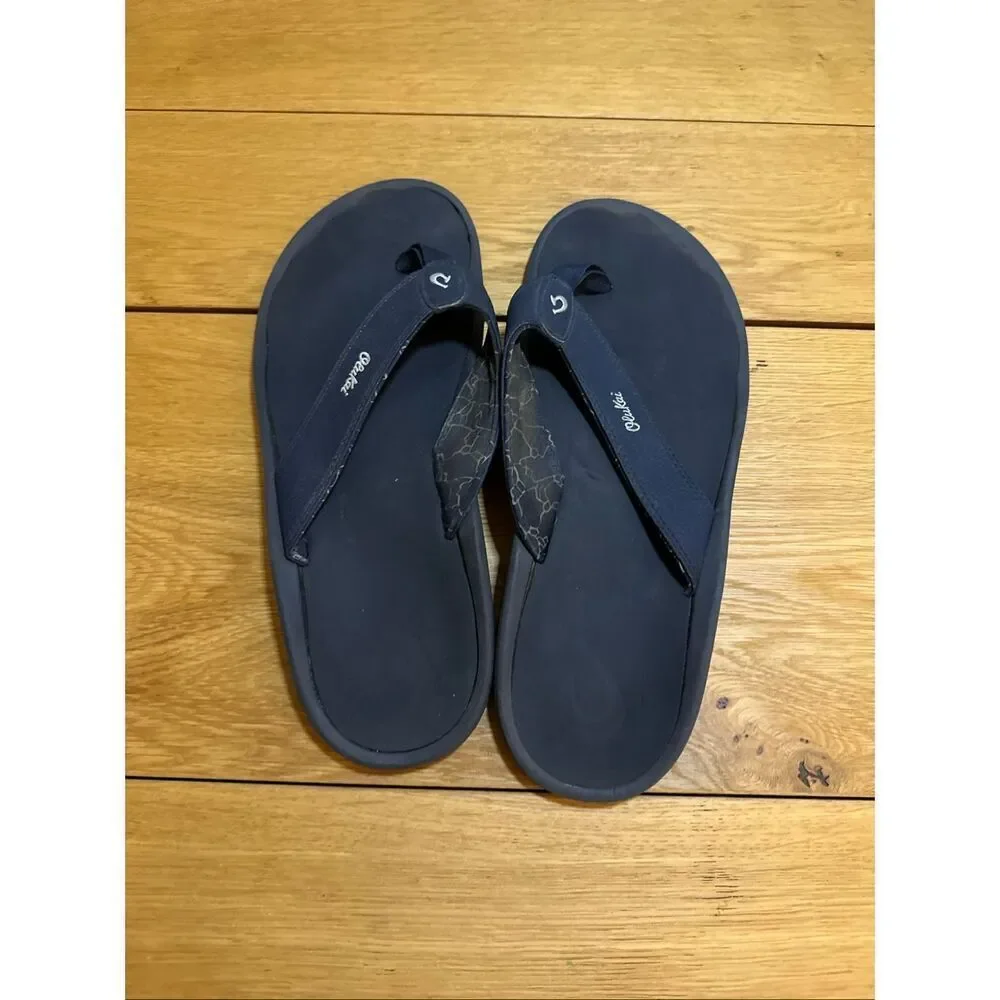 OluKai Men's Ohana sandal black 15